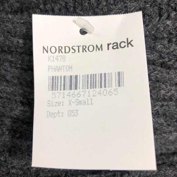 Ganni Phantom Gray Ruffle Open Back Wool Sweater XS NWT - Picture 10 of 12